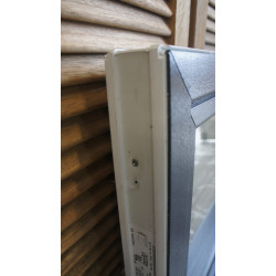 Châssis Abattant PVC Anthracite & Blanc 48x86 cm | Fin de Chantier