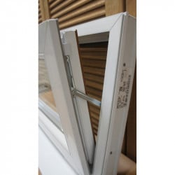 Châssis Abattant PVC Anthracite & Blanc 48x86 cm | Fin de Chantier