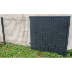 Panneau Clôture Rigide H103x250cm Gris RAL 7016 | Fin de Chantier