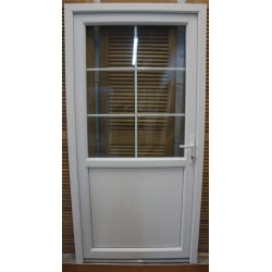Porte PVC Vitrée avec Soubassement H210 x L105 | Fin de Chantier
