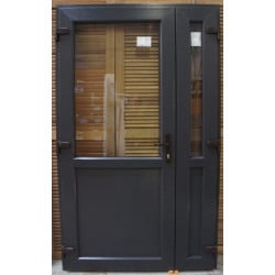 Porte PVC Anthracite Tiercée 210x125 cm | Fin de Chantier