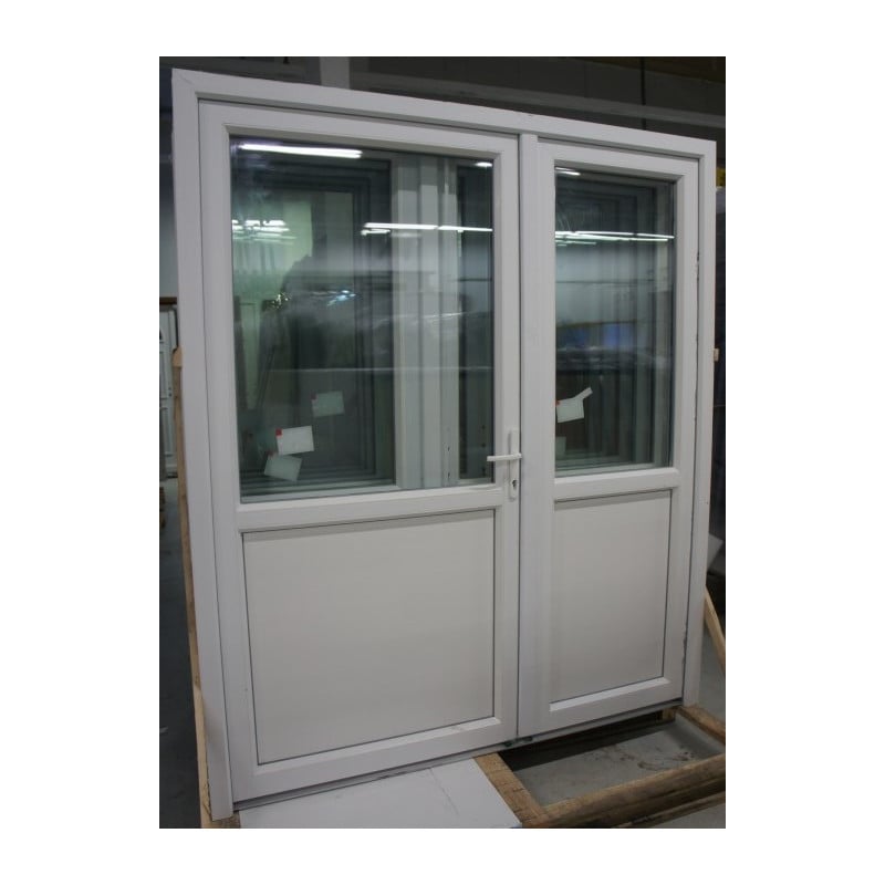 Porte PVC Blanc Tiercée 2 Ouvrants 210x180 cm VOB862 | Fin de Chantier