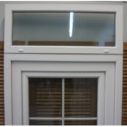 Imposte PVC Blanc pour Porte de 96 cm | H40 x L96 cm