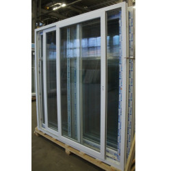 Baie Vitrée Coulissante PVC 2 Ouvrants H218xL206 cm | Neuf