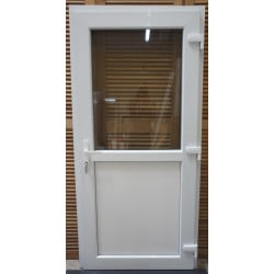 Porte PVC Blanc Demi-Vitrée 190x90 cm Double Vitrage | VOB936
