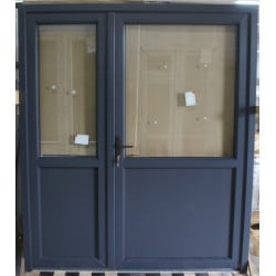 Porte PVC Anthracite Tiercée H210 x L180 cm | Fin de Chantier
