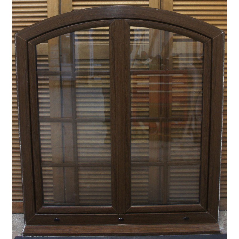 fenêtre pvc teinte noyer