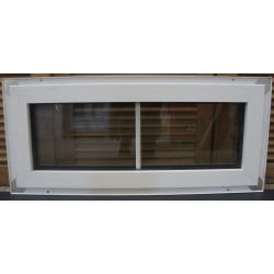 Châssis Fixe Alu Blanc & Chêne Doré H34 x L85 cm