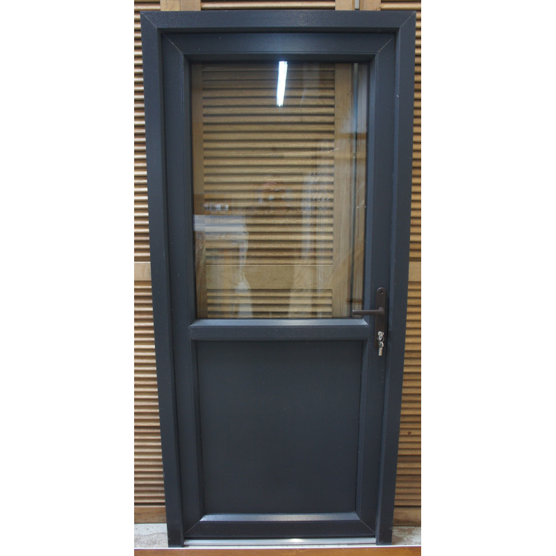 porte d'entrée pvc anthracite