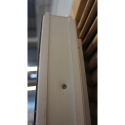Porte de Service PVC Anthracite/Blanc 208x96 cm | Fin de Chantier