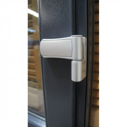 Porte d'Entrée PVC Anthracite Demi-Vitrée H198xL86 | MTU725