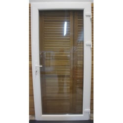 Porte PVC Blanc Plein Vitrage H218 x L106 cm