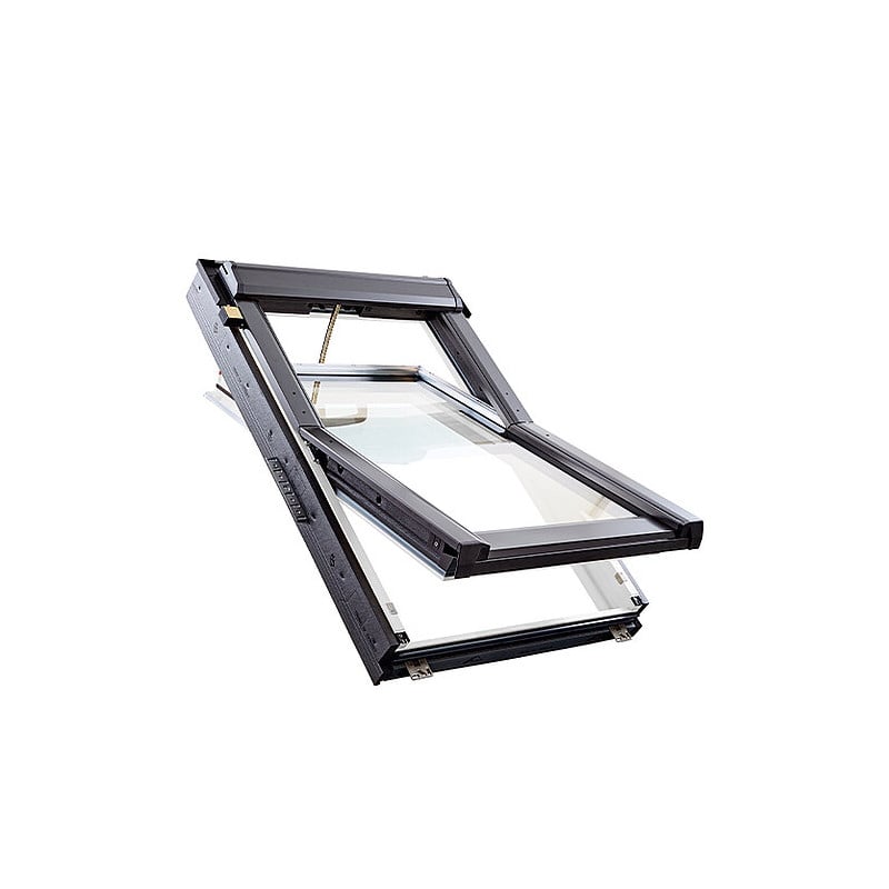 RotoQ Fenêtre de Toit Rotation Bois 78x118 cm Q-4