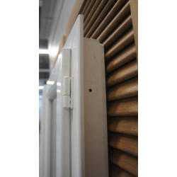 Fenêtre PVC Blanc avec Croisillons H183 x L87 cm | 2 Vantaux