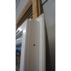 Fenêtre PVC Blanc avec Croisillons H183 x L87 cm | 2 Vantaux