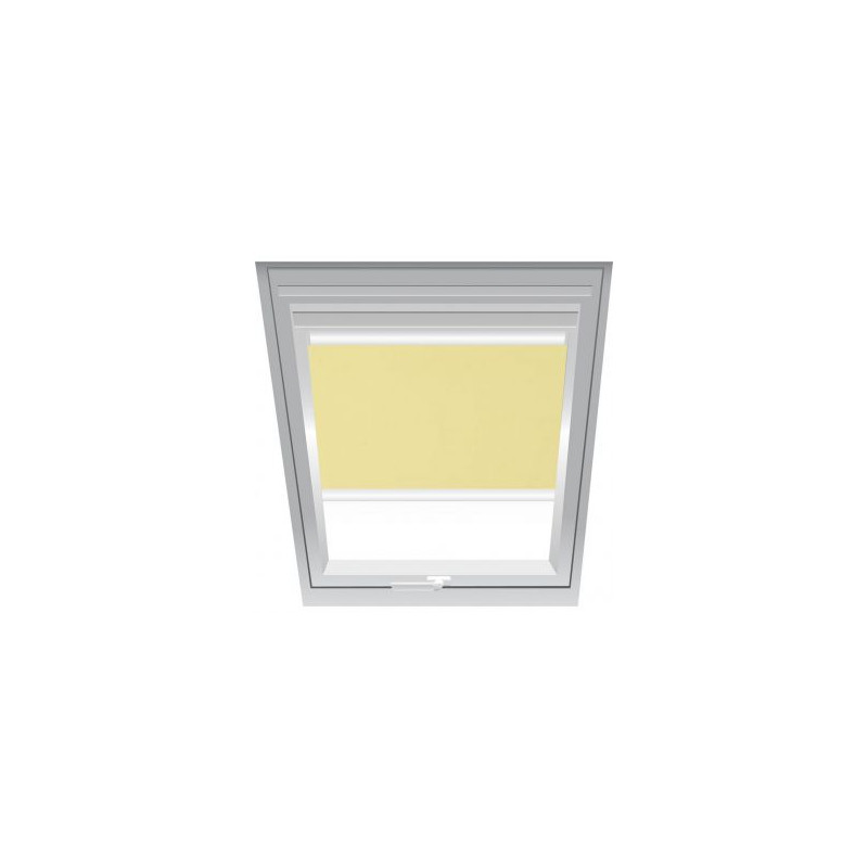 Store Occultant Roto ZRV Jaune V26 - Rail Aluminium