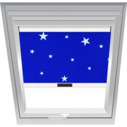 Store occultant Roto bleu étoilé
