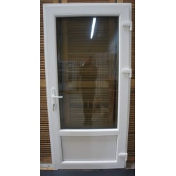 Porte PVC Blanc 1 Ouvrant 198x96 cm | Fin de Chantier