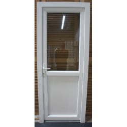 Porte d'Entrée PVC Vitrée H200 x L80 cm | Réf VOB996