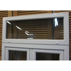 Châssis Fixe Imposte de Porte PVC Blanc 40x125 cm - Réf MTU742