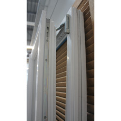 Porte-Fenêtre PVC Blanc H206 x L129 cm | 2 Vantaux Oscillo-Battant