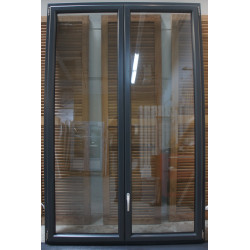 Fenêtre Alu Anthracite 2 Vantaux H225 x L144 cm - LK013