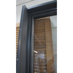 Fenêtre Alu Anthracite 2 Vantaux H225 x L144 cm - LK013