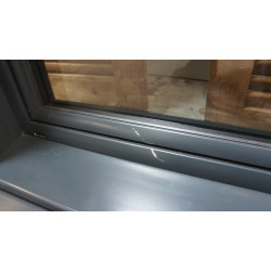 Fenêtre Alu Anthracite 2 Vantaux H225 x L144 cm - LK013
