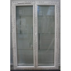 Fenêtre PVC Blanc 2 Vantaux H188 x L124 cm - M188124