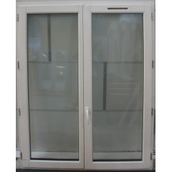 Fenêtre Bois Blanc 2 Vantaux H160 x L128 cm - LK117
