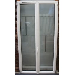 Fenêtre Aluu Blanc/Anthracite 2 Vantaux H191 x L99 cm - LKB018