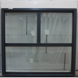 Châssis Fixe Alu K•LINE Anthracite & Blanc + Volet | 187x183 cm
