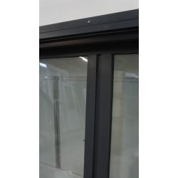 Châssis Fixe Alu K•LINE Anthracite & Blanc + Volet | 187x183 cm