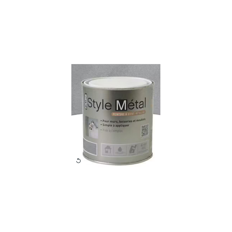 Peinture effet acier métallisé 500ML TOLLENS