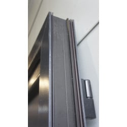 Porte de Service PVC Anthracite Pleine H210 x L90 cm | Réf VOB942
