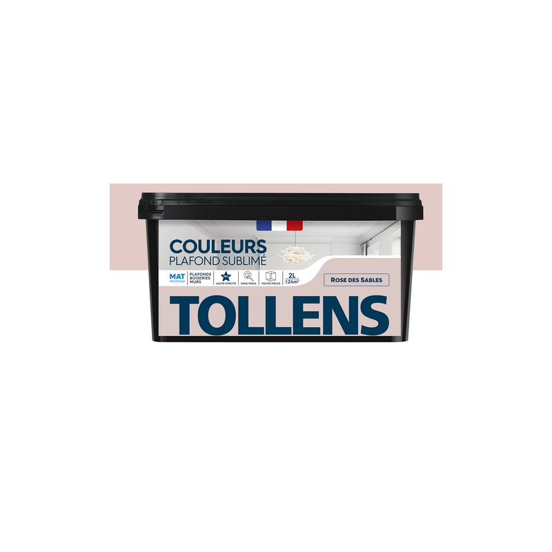 Peinture sublimé mat rose sable 2L TOLLENS Peinture sublimé mat rose sable 2L TOLLENS