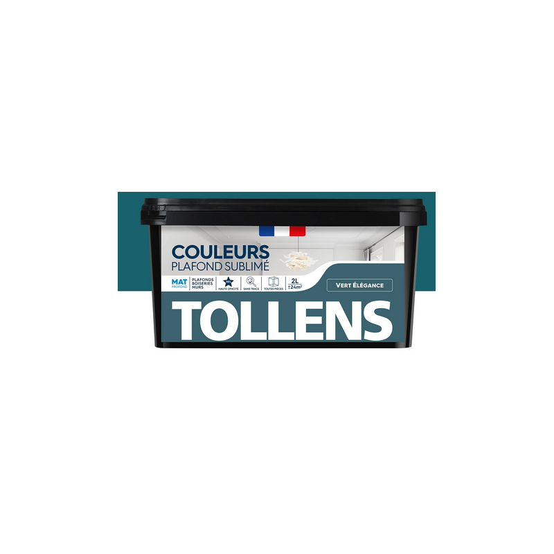 Peinture sublimé mat vert élégance 2L TOLLENS