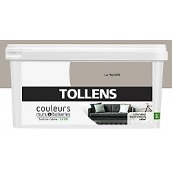 Peinture La Havane Satin 5L Murs & Boiseries - Tollens