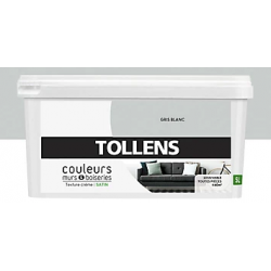 Peinture Gris-Blanc Satin 5L Tollens — Murs & Boiseries