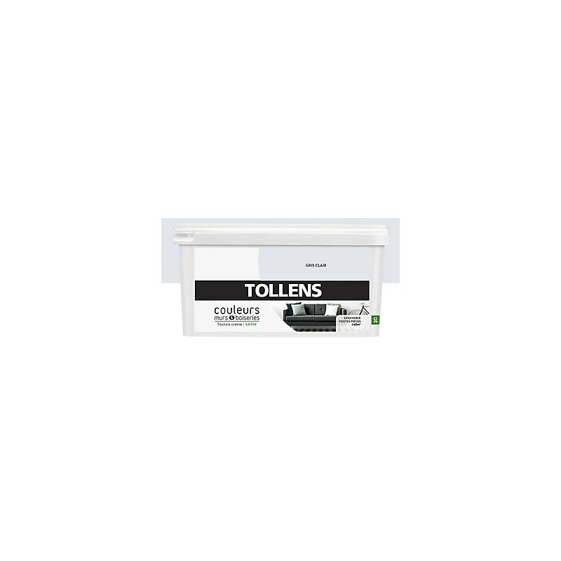 Peinture Gris Clair Satin 5L Tollens — Murs & Boiseries