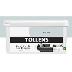 Peinture Gris Pierre Satin 5L Tollens — Murs & Boiseries