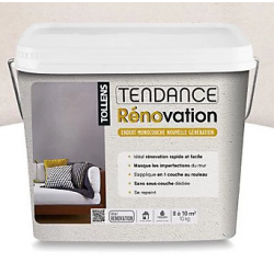 Enduit de Rénovation Tollens Ficelle 10kg Sans Sous-Couche | Fin de chantier