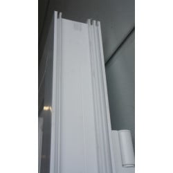 Porte d'entrée Tiercée PVC Blanc H210xL125 Norme PMR | Fin de Chantier