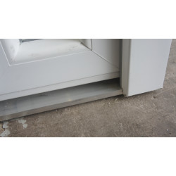 Porte d'entrée Tiercée PVC Blanc H210xL125 Norme PMR | Fin de Chantier