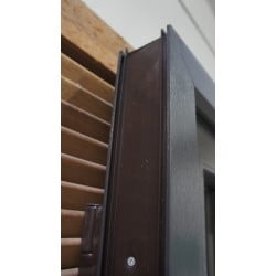 Porte Tiercée PVC Anthracite RAL 7016 H210xL125 cm | Réf VOB992
