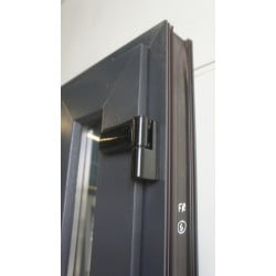 Porte Tiercée PVC Anthracite RAL 7016 H210xL125 cm | Réf VOB992