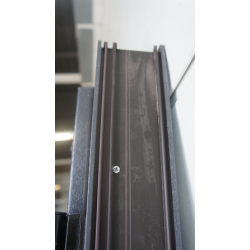 Porte Tiercée PVC Anthracite RAL 7016 H210xL125 cm | Réf VOB992