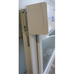 Châssis Abattant PVC Blanc avec Volet Électrique 73x215 cm | ACO011