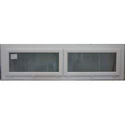 Châssis Abattant PVC Blanc 2 Soufflets 57x224 cm | Ref ACO012