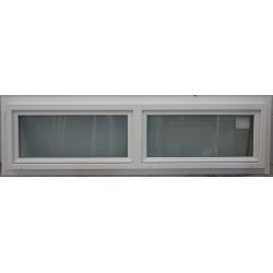 Châssis Abattant PVC Blanc 2 Soufflets 57x224 cm | Ref ACO012
